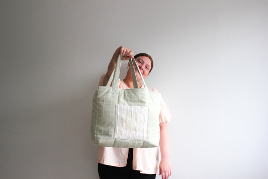 Tote bag M - vaaleanvihreä